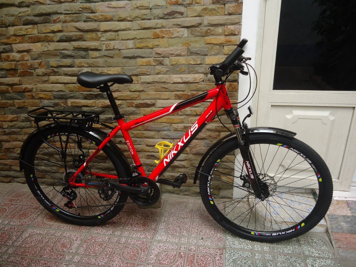 Bán xe đạp hiệu Nikxus màu đỏ  chodocucom