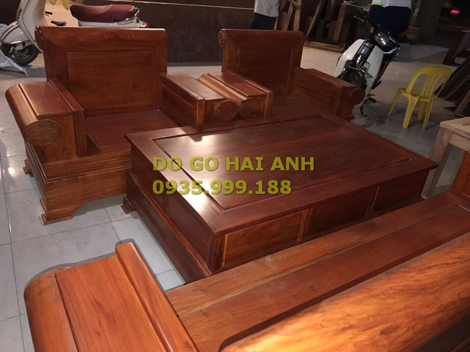 Combo Bàn ghế Hoàng gia + Bộ bàn ăn 12 ghế gỗ hương đá (anh Hưng - Đông  Triều, QN) - Đồ Gỗ Thanh Tùng