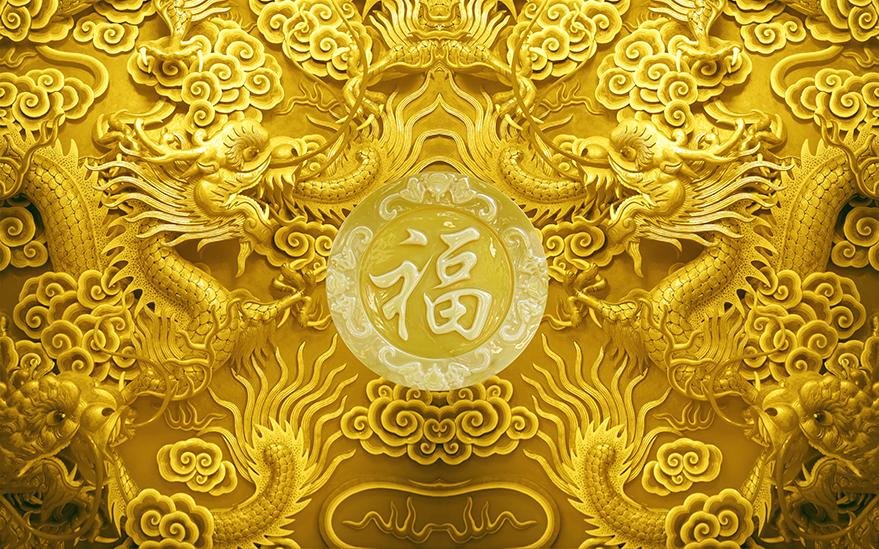 Tranh gạch 3D rồng vàng là tuyệt phẩm của nghệ thuật. Hình ảnh rồng băng qua tường sẽ thu hút sự chú ý của mọi người và cho thấy sức mạnh và độc đáo của loài rồng trong văn hóa dân tộc Việt Nam.