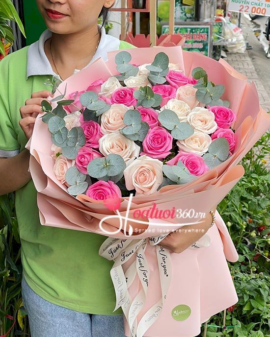 Bó hoa tặng sinh nhật cực đẹp tại hoa tươi quận Tân Bình