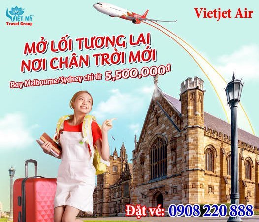 Vietjet Air ưu đãi vé máy bay đi Úc chỉ từ 5,500,000đ