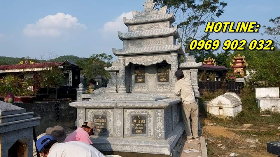 Mẫu mộ đá đôi đẹp giá rẻ nhất hiện nay bán tại Kiên Giang