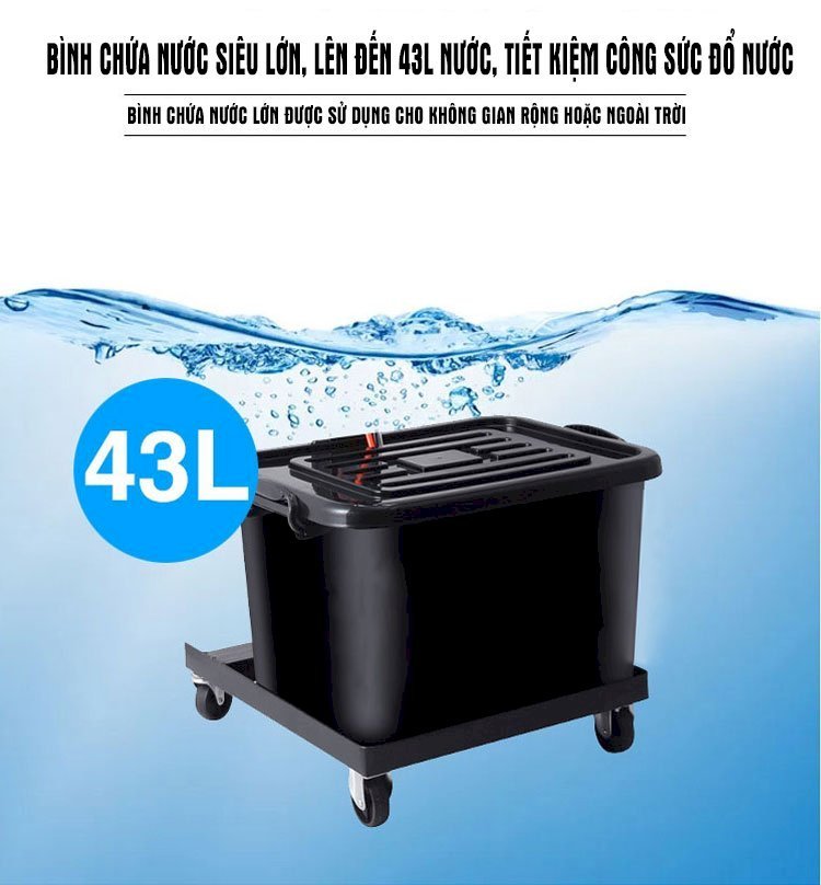 Bình chứa nước dung tích lên tới 42-43 lít