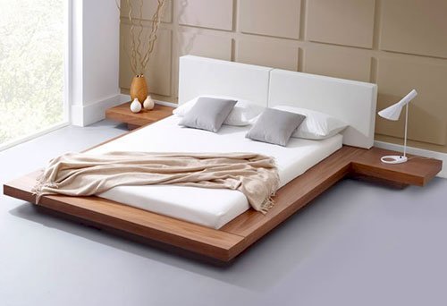 Giường hộp Hàn Quốc gỗ nâu trầm sang trọng