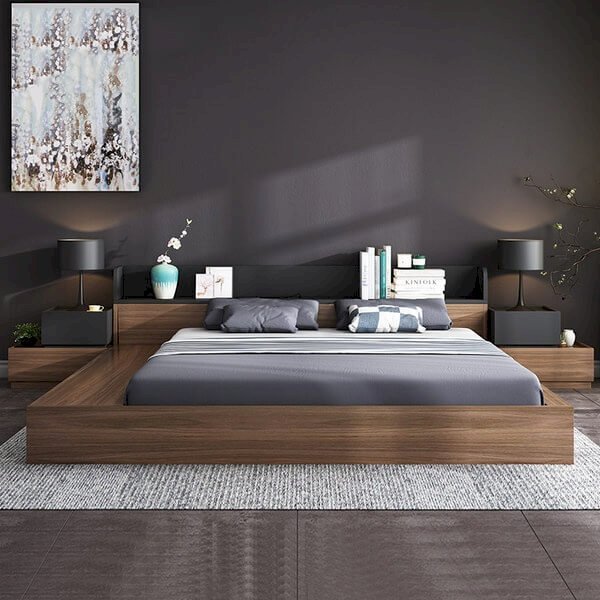 Kiểu giường Hàn Quốc đơn giản, hiện đại phù hợp với mọi không gian