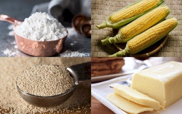 Ingredients to make corn cheese pizza