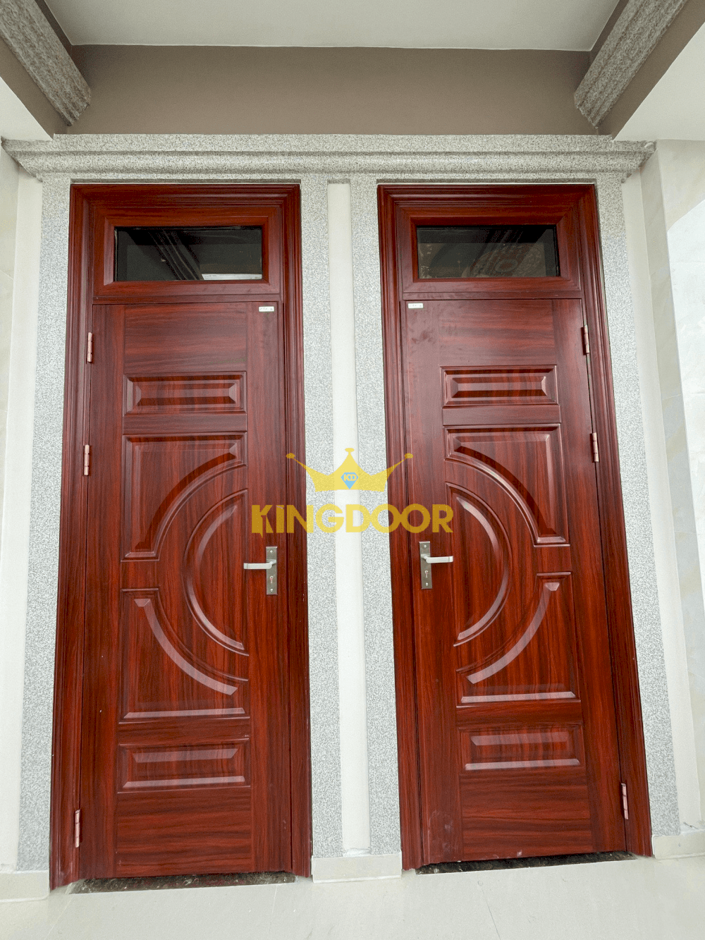 cửa thép vân gỗ tại TPhcm