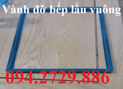 Vành đỡ bếp lẩu vuông âm bàn nhà hàng