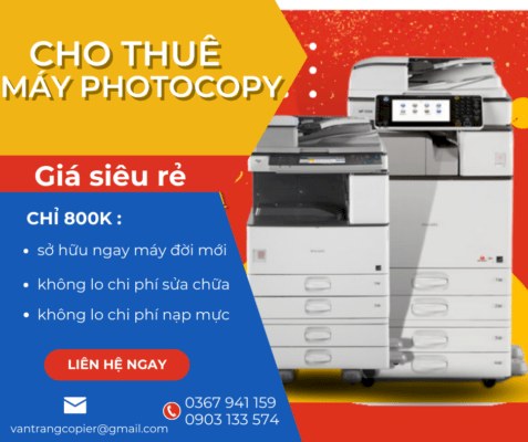 cho thuê máy photocopy giá rẻ tại quận tân phú