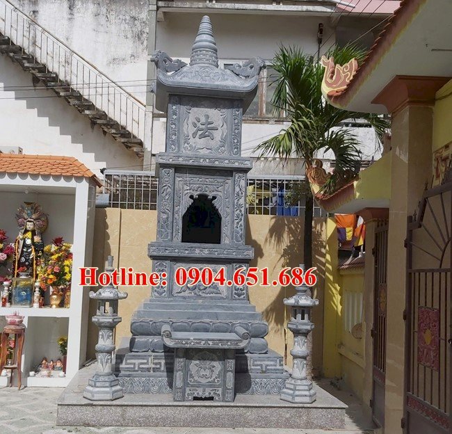 481 Mộ tháp phật giáo bằng đá bán tại Đắk Nông – Tháp mộ thờ cốt Đắk Nông