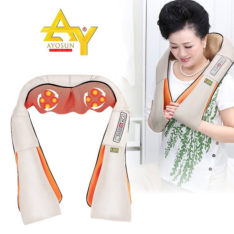 Máy Massage Cổ Vai Gáy Lưng Toàn Thân Chuyên Ayosun full 16 bi - Điện máy -  Gia dụng Nam Hằng