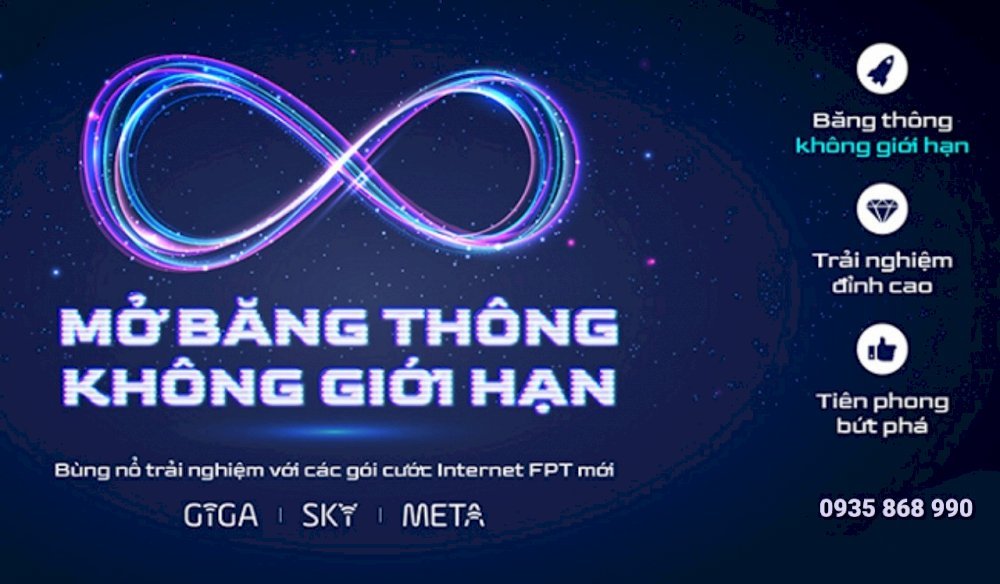 Lắp internet FPT Đà Nẵng mở băng thông không giới hạn