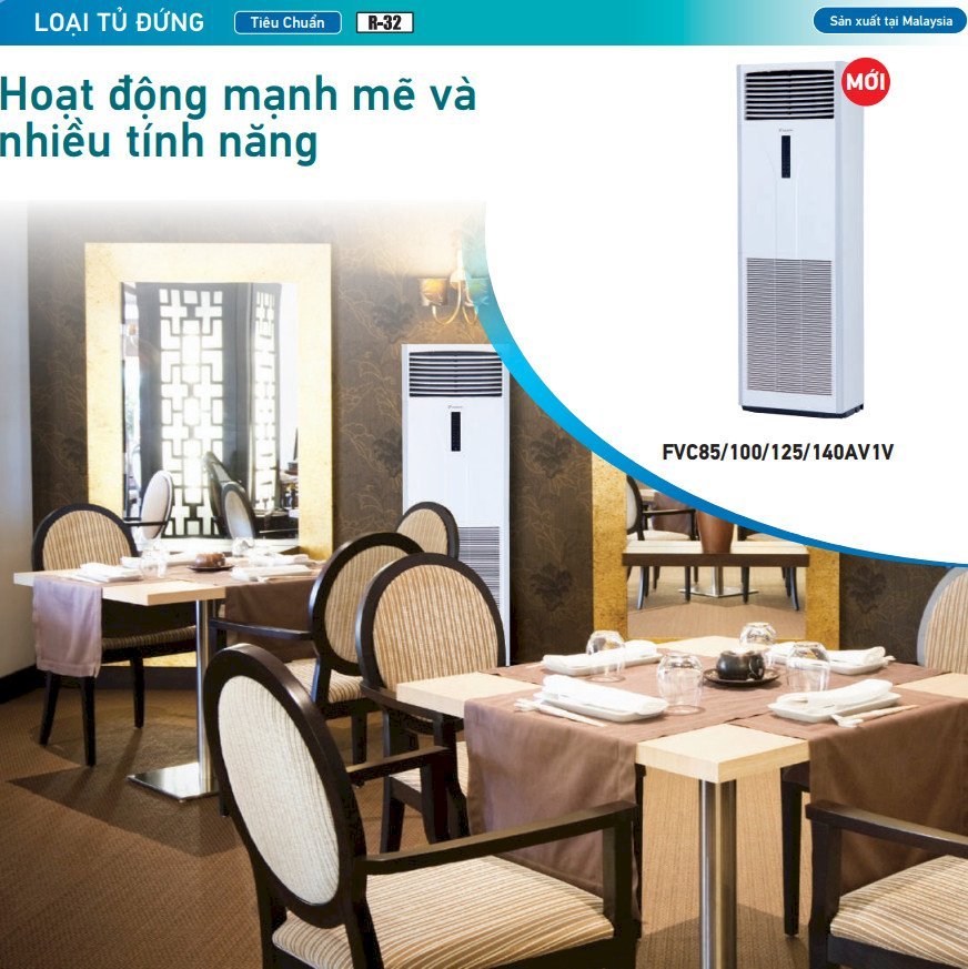 Máy lạnh tủ đứng Daikin FVC - dòng thường gas R32