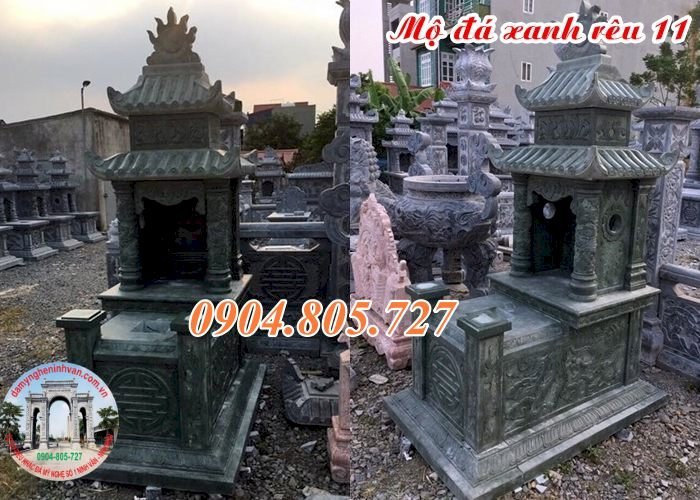 Mộ xanh rêu cao cấp đẹp