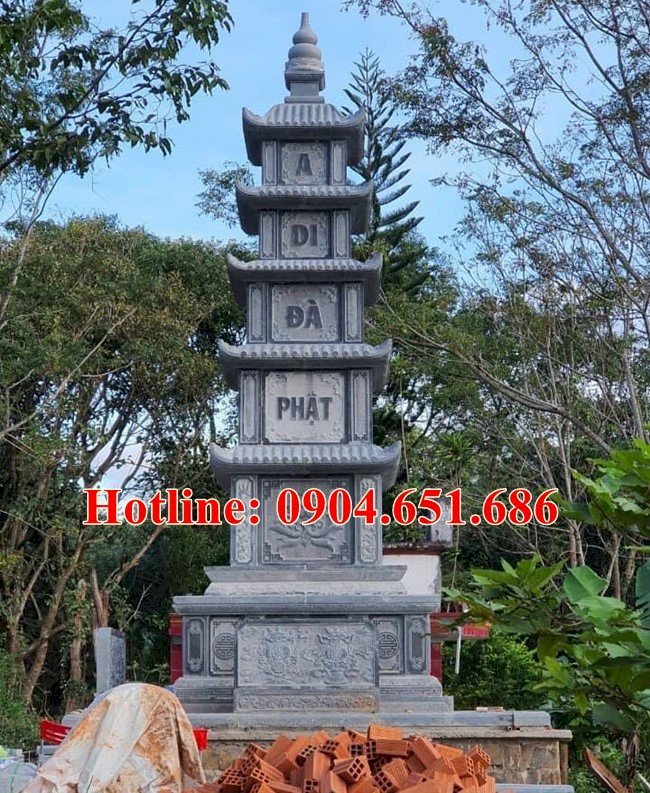 Mẫu mộ tháp phật giáo xây để thờ tro cốt, hài cốt các vị sư trong chùa đẹp bán tại Lâm Đồng