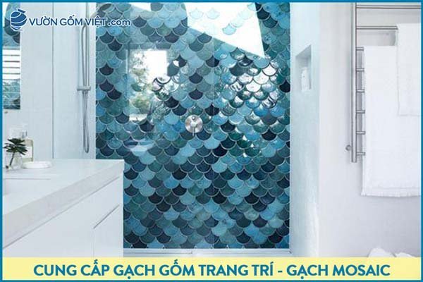 Gạch gốm trang trí đa dạng mẫu mã, hoa văn truyền thống - hiện đại