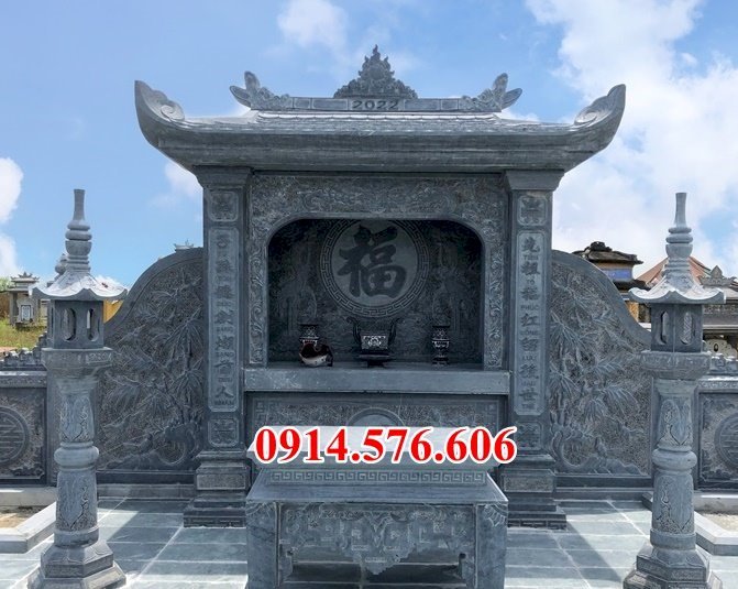 09 Cây hương đá thờ chung lăng mộ Phú Thọ - lăng thờ am miếu củng kỳ đài