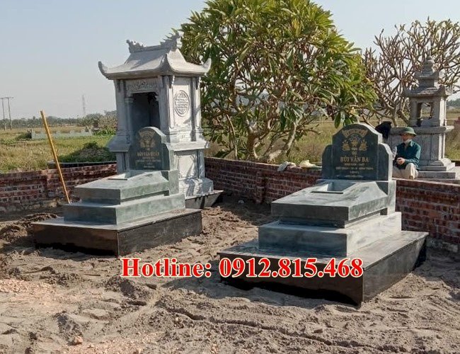Mẫu mộ đôi đơn giản hiện đại đẹp bán tại Bắc Ninh
