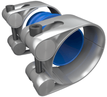 Axial restraint pipe coupling: STRAUB-PLAST-PRO