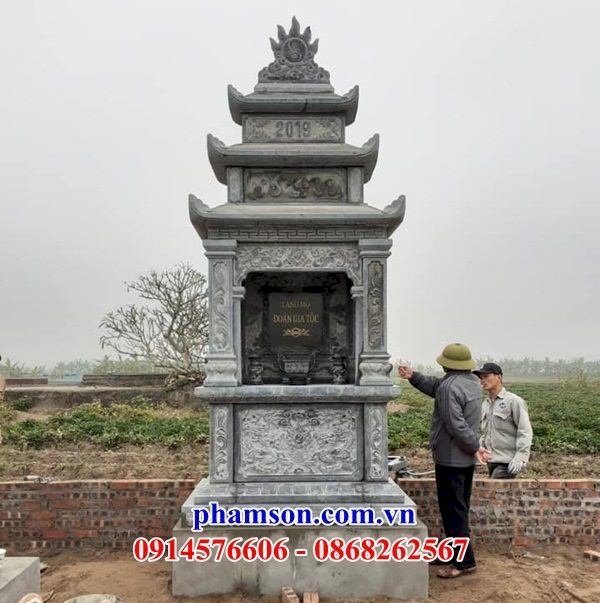 23 hình ảnh lăng mộ đá mái đẹp chạm khắc hoa văn tinh xảo tại Thanh Hóa