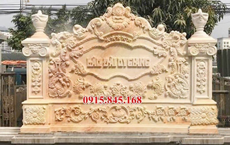 211 Mẫu cuốn thư đá đẹp tại thái nguyên tuyên quang lào cai - bức bình phong tắc môn