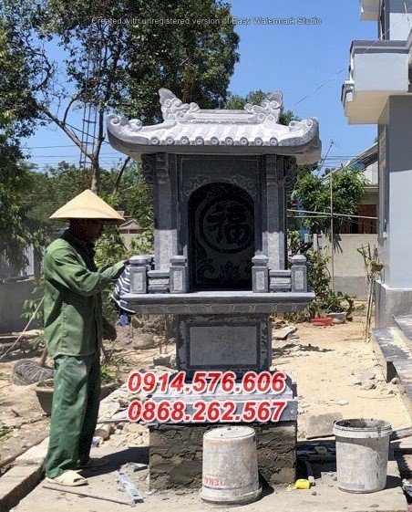 627 Cây hương thờ đá bán long an sơn thần linh thiên địa 01