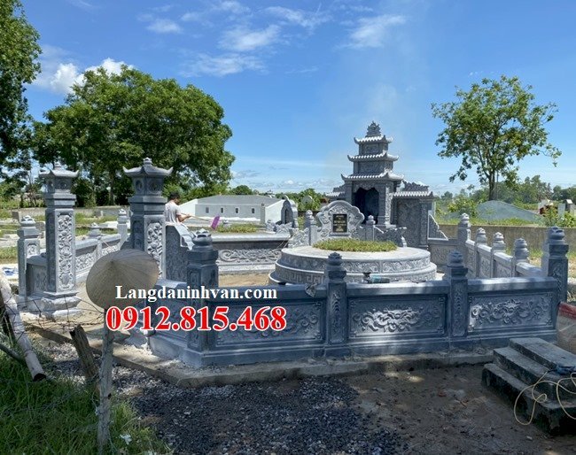 Mẫu lăng mộ tổ, khu lăng mộ tổ đẹp bán, lắp đặt tại Nam Định thiết kế hợp phong thủy
