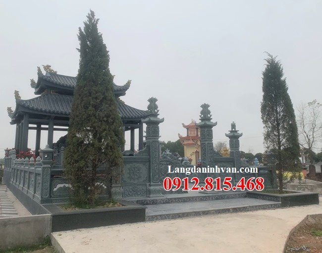 Xây dựng, lắp đặt mẫu khuôn viên khu lăng mộ, nghĩa trang, khu nhà mồ đá đẹp chuẩn phong thủy tại Tiền Giang