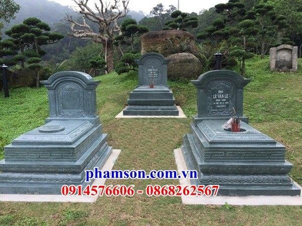 Mẫu khu lăng mộ bằng đá xanh rêu thiết kế đẹp tại Hà Giang