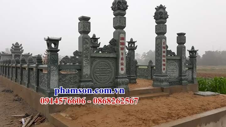 09 Mộ đá xanh rêu hiện đại đẹp bán Yên Bái