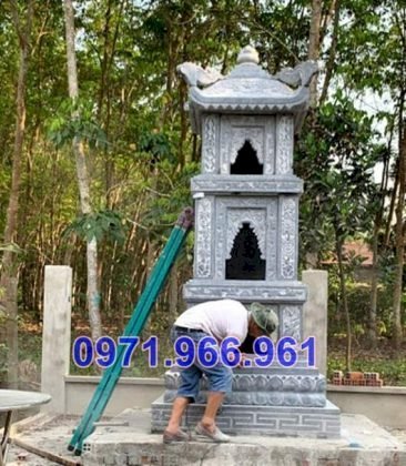 15+ Mẫu tháp mộ bằng đá đẹp - thờ tro cốt