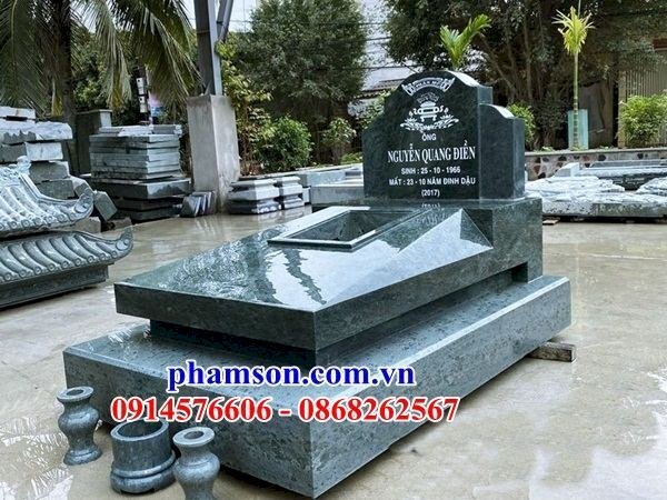 21 Mộ bằng đá nguyên khối đẹp bán tại Sài Gòn