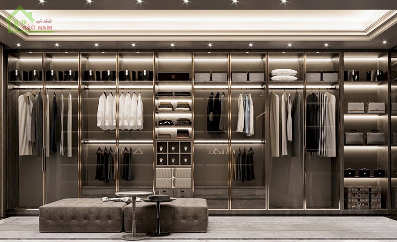 Thiết kế phòng walk in closet​ hiện đại, sang trọng