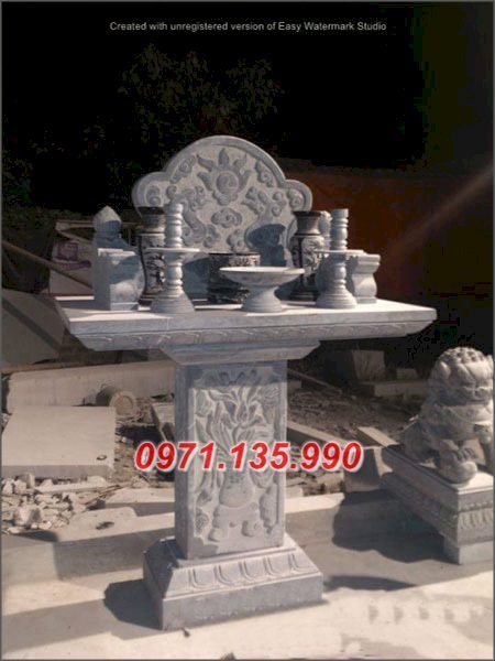 251 Am thờ bằng đá đẹp - Cây hương miếu thờ bằng đá khối + bán Đắk Nông Lâm Đồng
