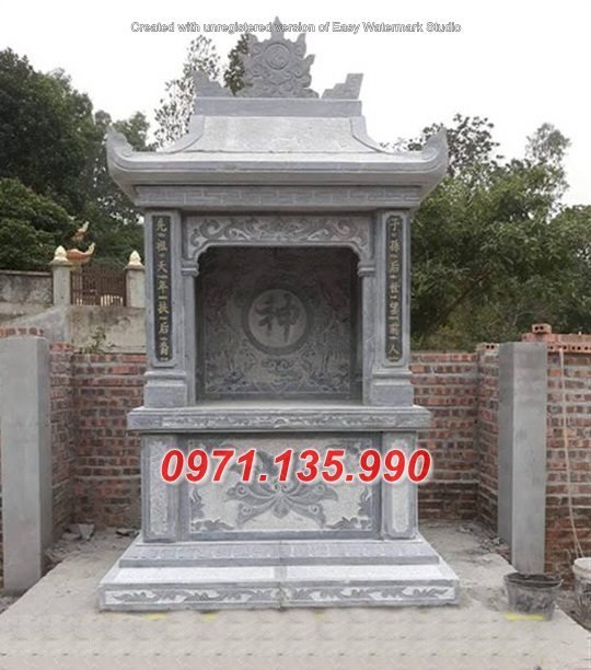 251 Am thờ bằng đá đẹp - Cây hương miếu thờ bằng đá khối + bán Phú Thọ Thái Nguyên