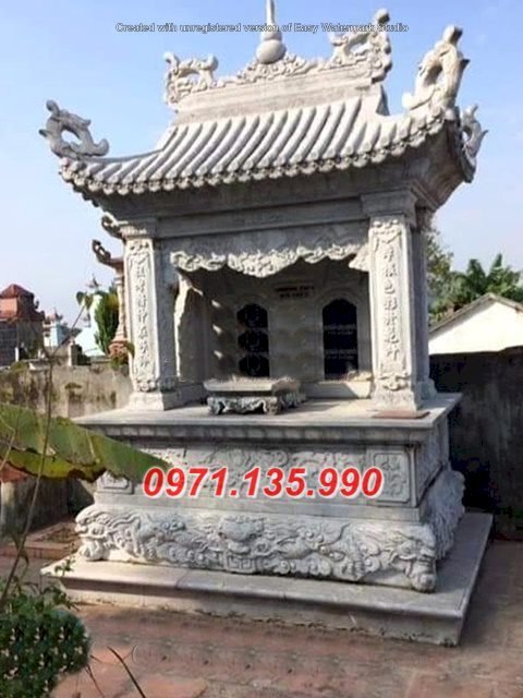 251 Am thờ bằng đá đẹp - Cây hương miếu thờ bằng đá khối + bán Quảng Ninh Hải Phòng