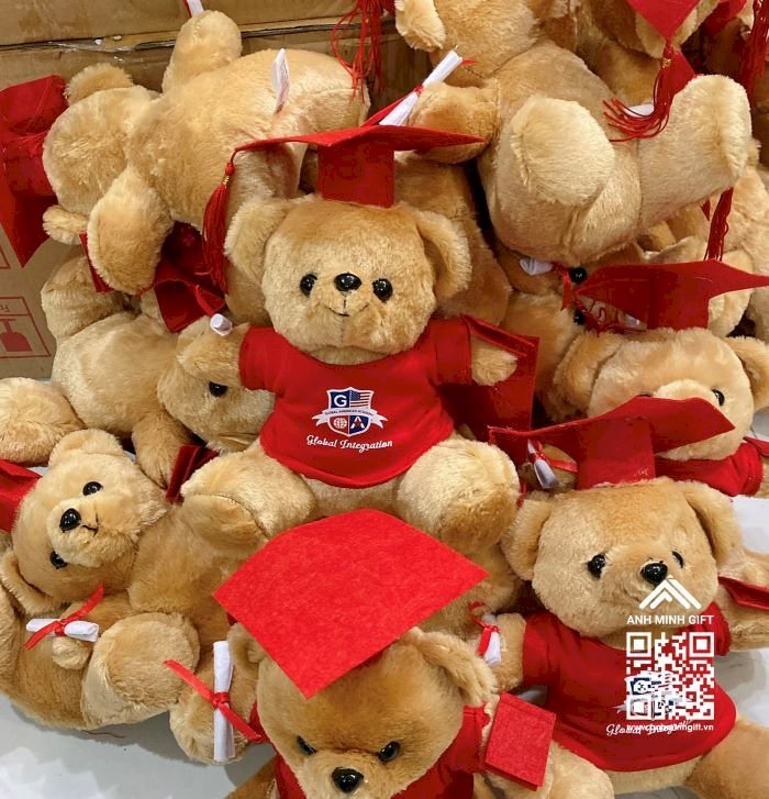 Xưởng gấu bông Quà tặng Anh Minh chuyên cung cấp quà tặng gấu bông đội nón tốt nghiệp