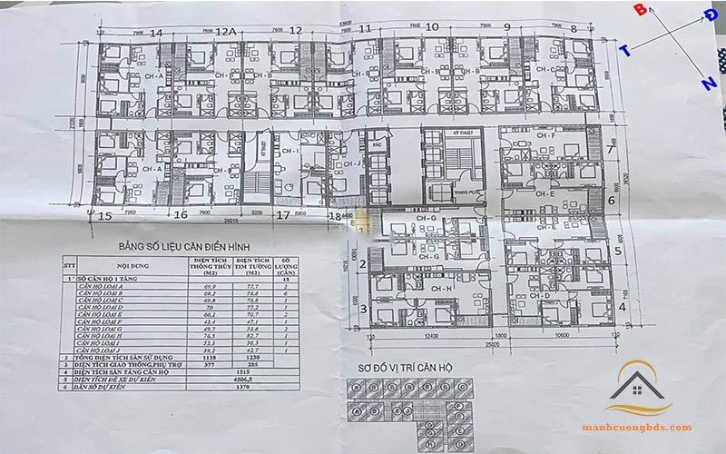 Mặt bằng dự án nhà ở xã hội 393 Lĩnh Nam