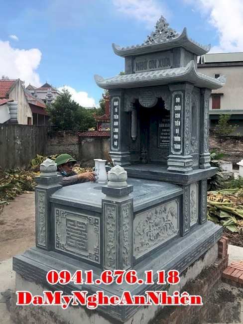 063 Tiền Giang mẫu mộ bằng đá xanh đẹp bán tại Tiền Giang