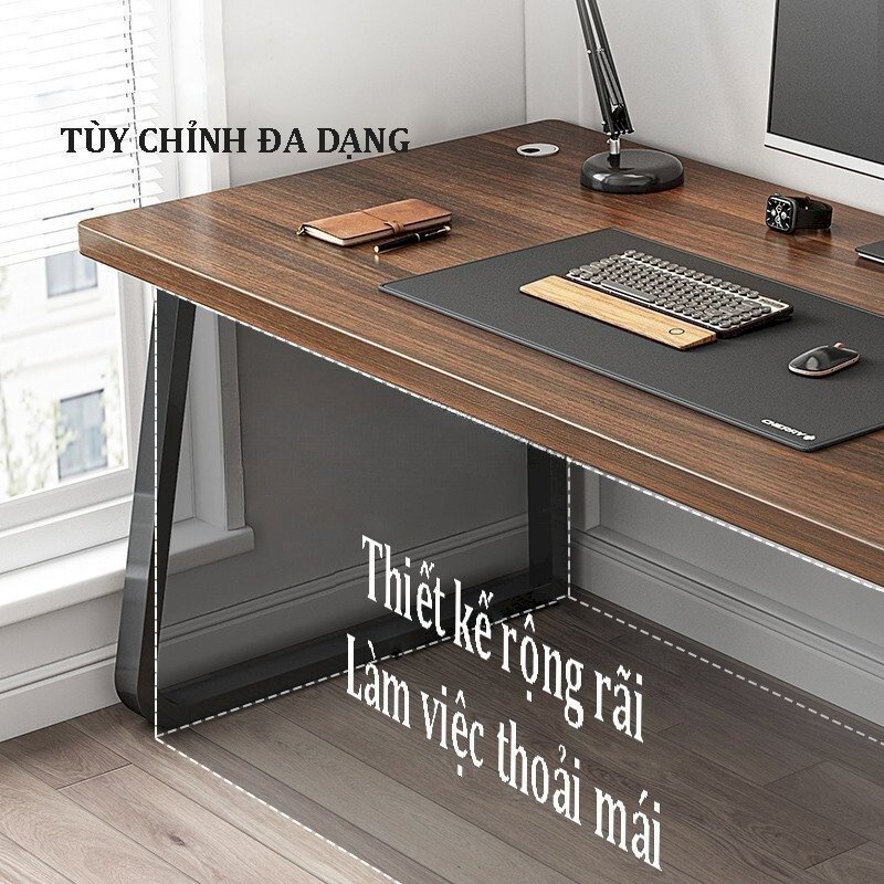 Bàn Nhân Viên Chân Sắt Hiện Đại Mặt Bàn Gỗ Mdf Phủ Melamine Giá Tốt