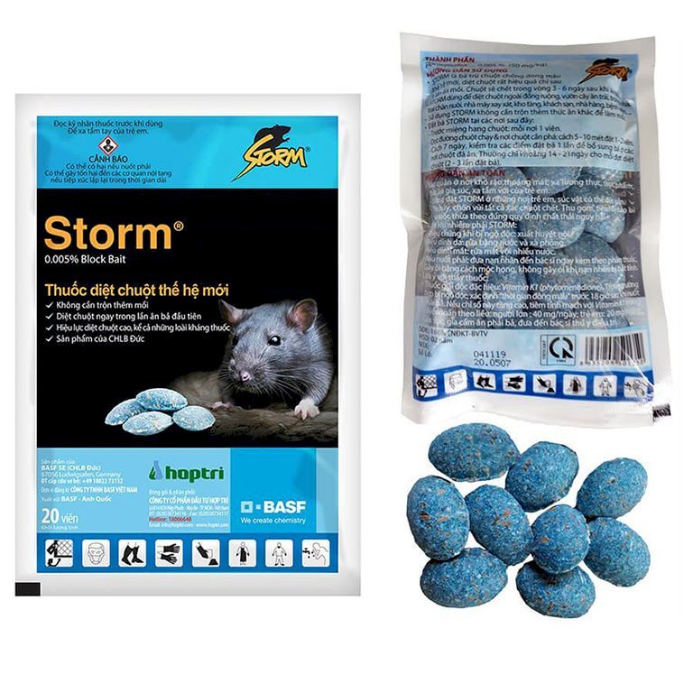 PestnClean cung cấp thuốc diệt chuột Storm 0.005% Bait
