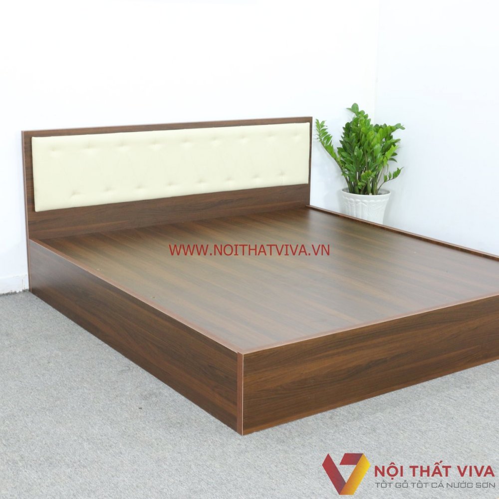 giường gỗ mdf phủ melamine