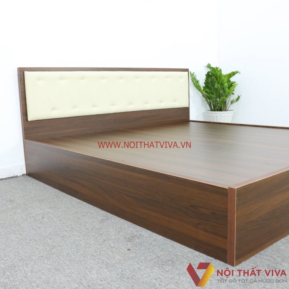 giường gỗ mdf phủ melamine