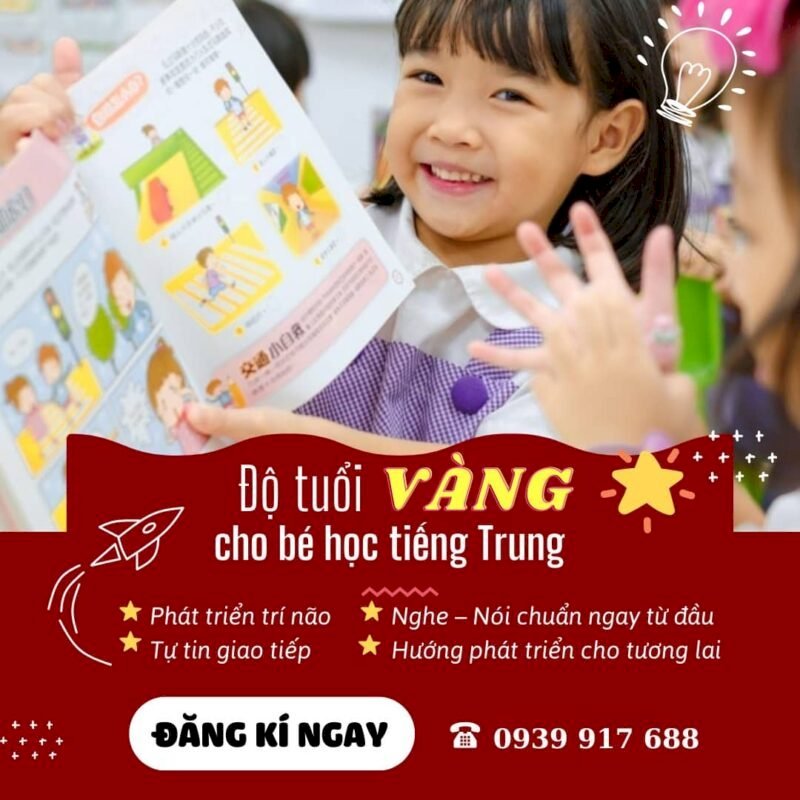 độ tuổi vàng học tiếng Trung cho trẻ