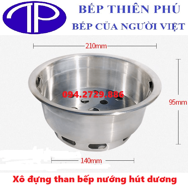 Xô đựng than bếp nướng hút dương giá rẻ tại Hà Nội - TP HCM