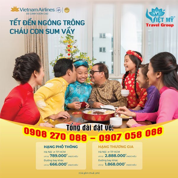 Đón tết cùng Vietnam Airlines chỉ từ 666k