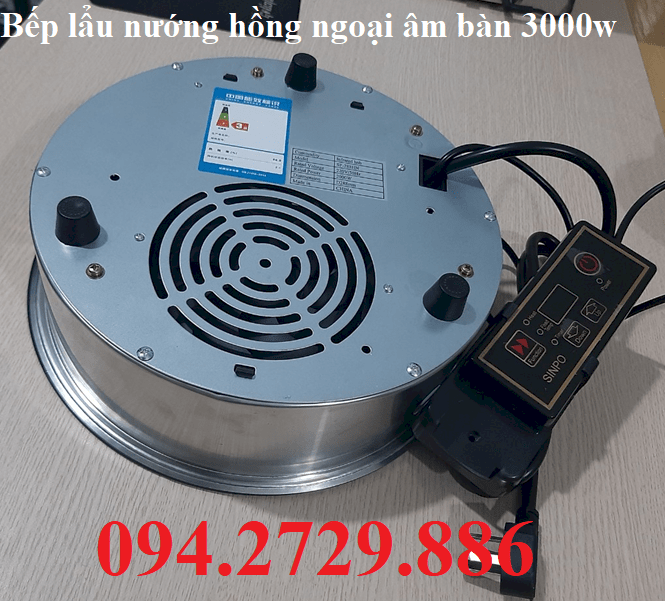 Bếp lẩu nướng hồng ngoại âm bàn 3000w uy tín giá tốt bảo hành 12 tháng. Hotline 0942729886