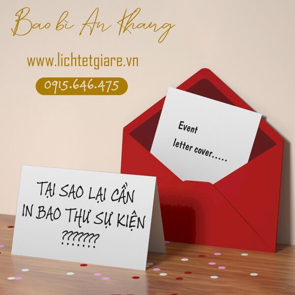 Tại sao lại cần in bao thư sự kiện