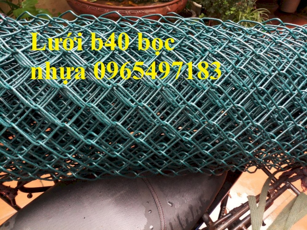 Lưới B40 bọc nhựa làm hàng rào, làm sân tennis giá tốt sản xuất theo kích thước yêu cầu