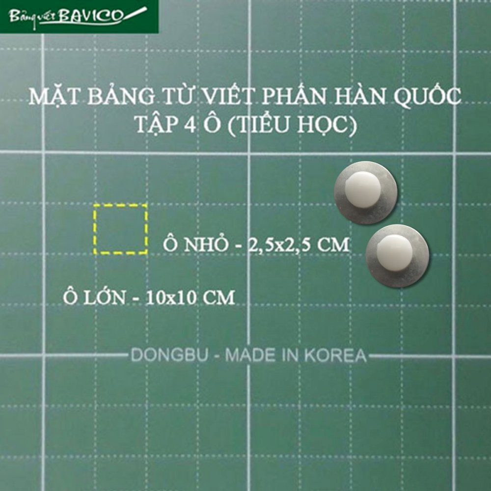 Bảng trượt ngang viết phấn từ Hàn Quôc 4 ô ly tập